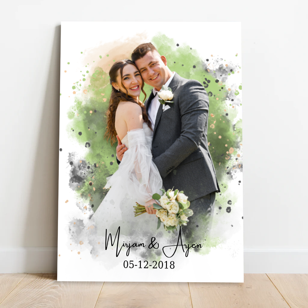 Custom Photo Watercolor Portrait