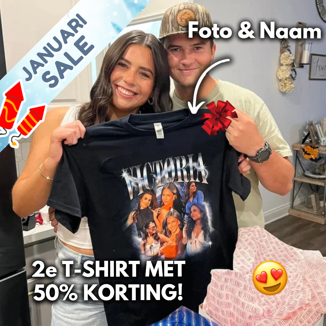 Custom Vintage T-Shirt voor Koppels