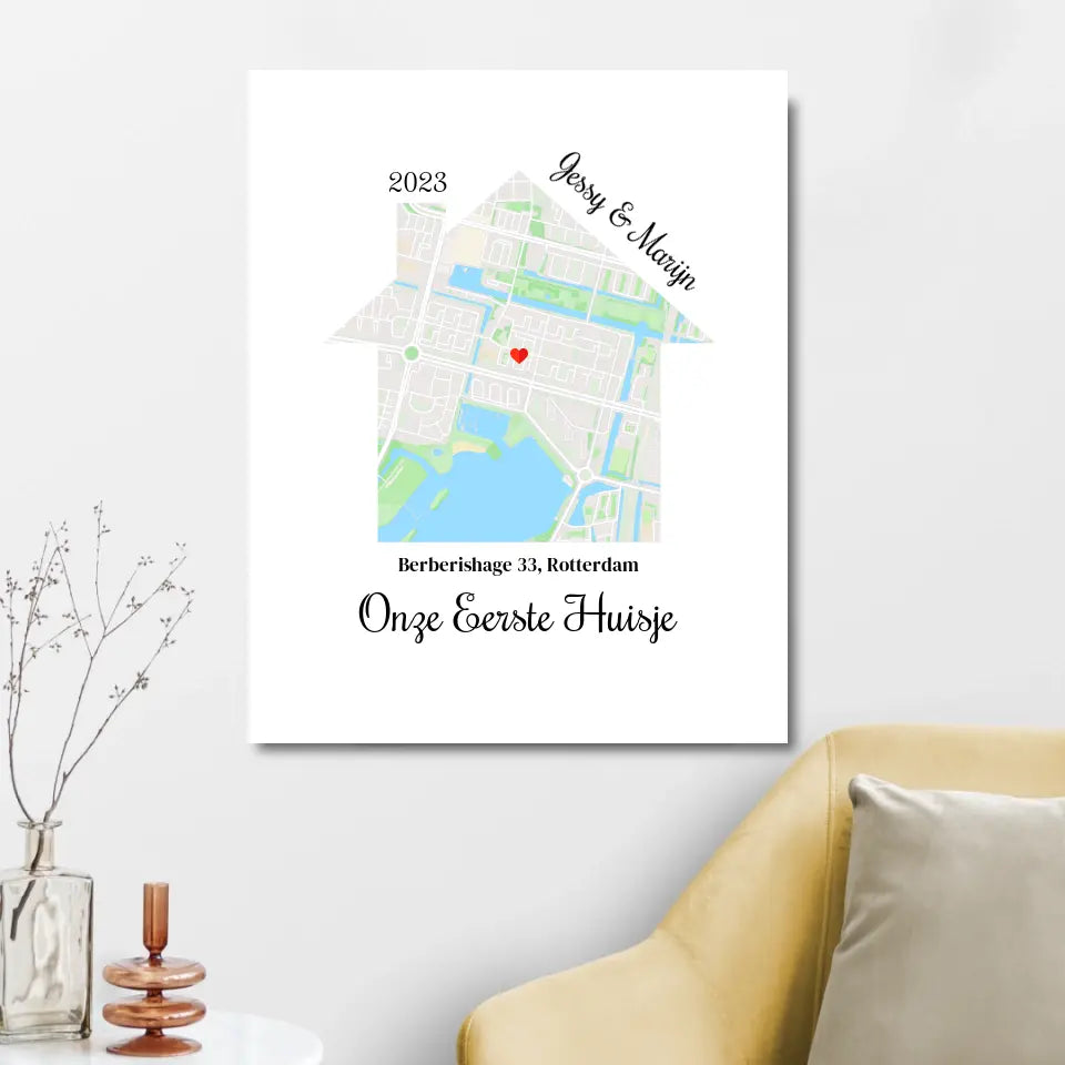 Custom Map Van Huis | Home Decoratie