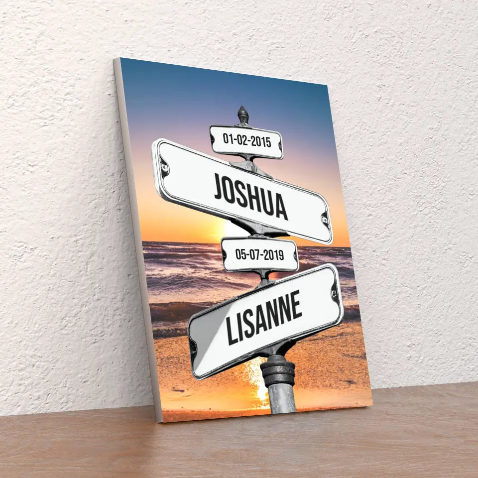 Custom Familie Canvas | Kleur