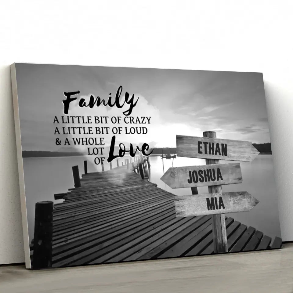 Custom Family Love Canvas