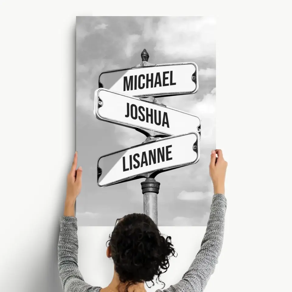 Custom Familie Namen Canvas