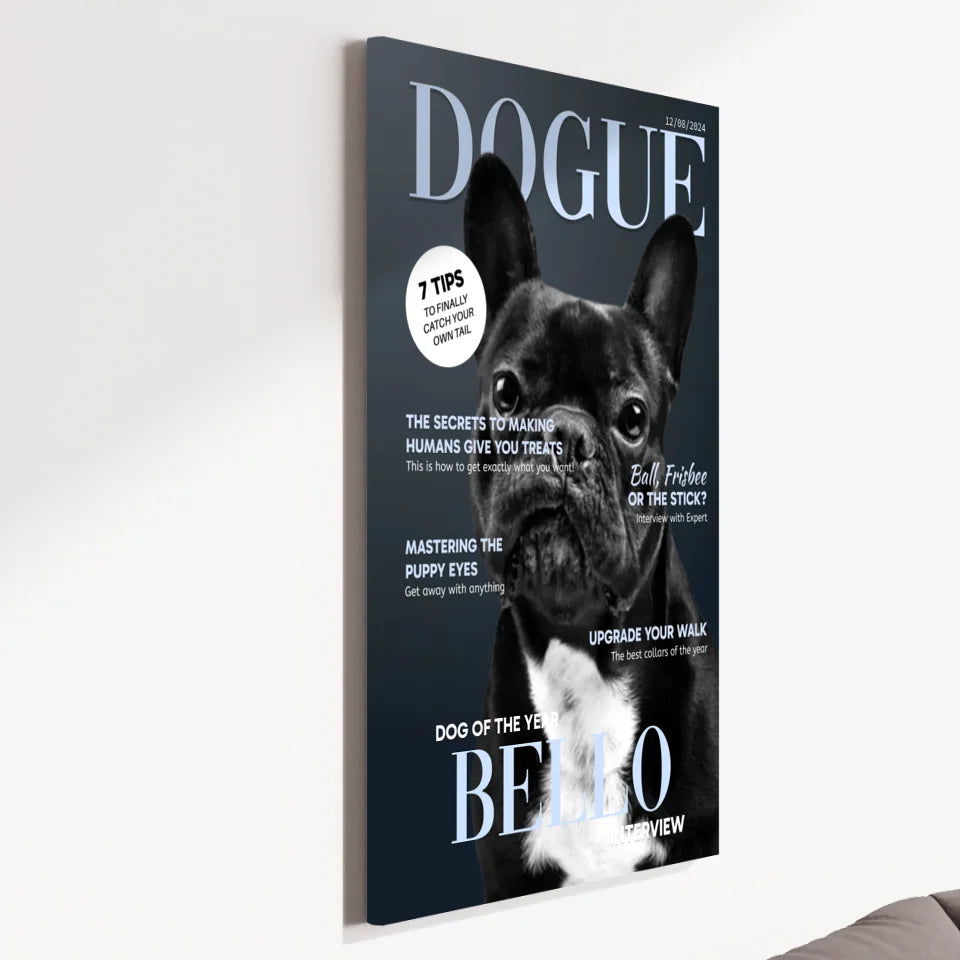 Personalized Dog Magazine “DOGUE” Portrait