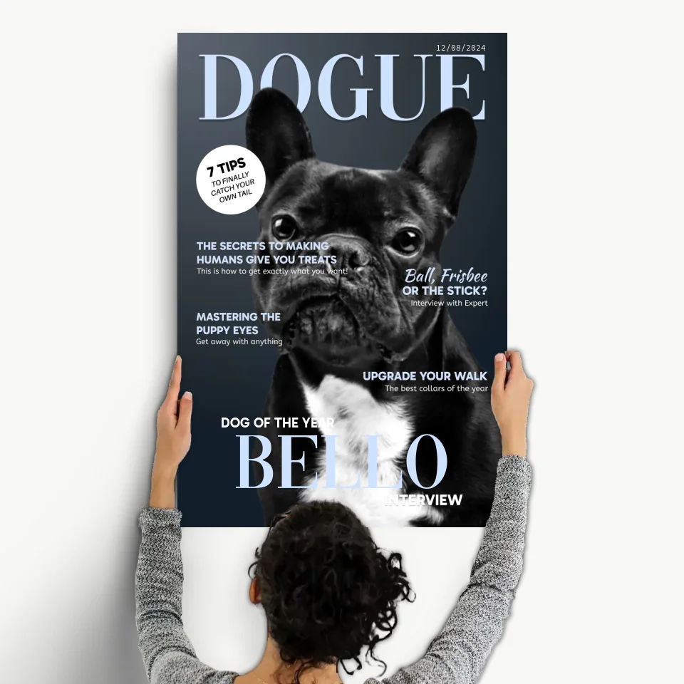 Personalized Dog Magazine “DOGUE” Portrait