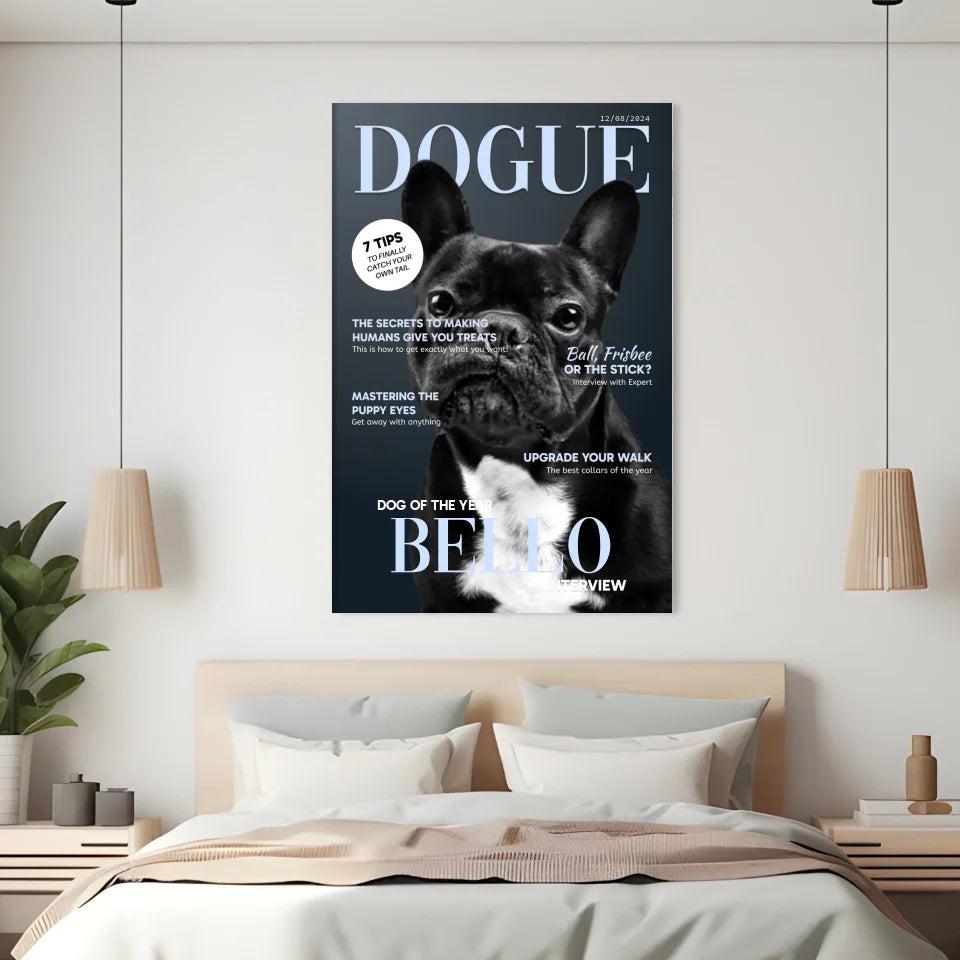 Personalized Dog Magazine “DOGUE” Portrait