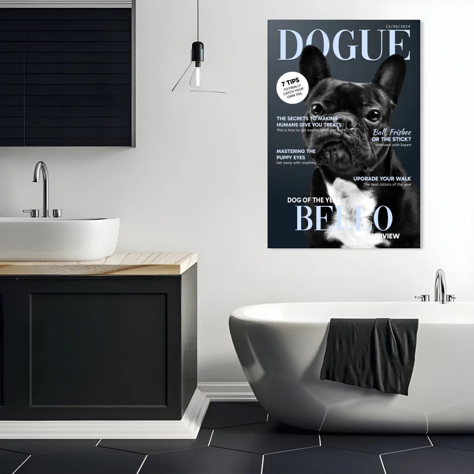 Personalized Dog Magazine “DOGUE” Portrait