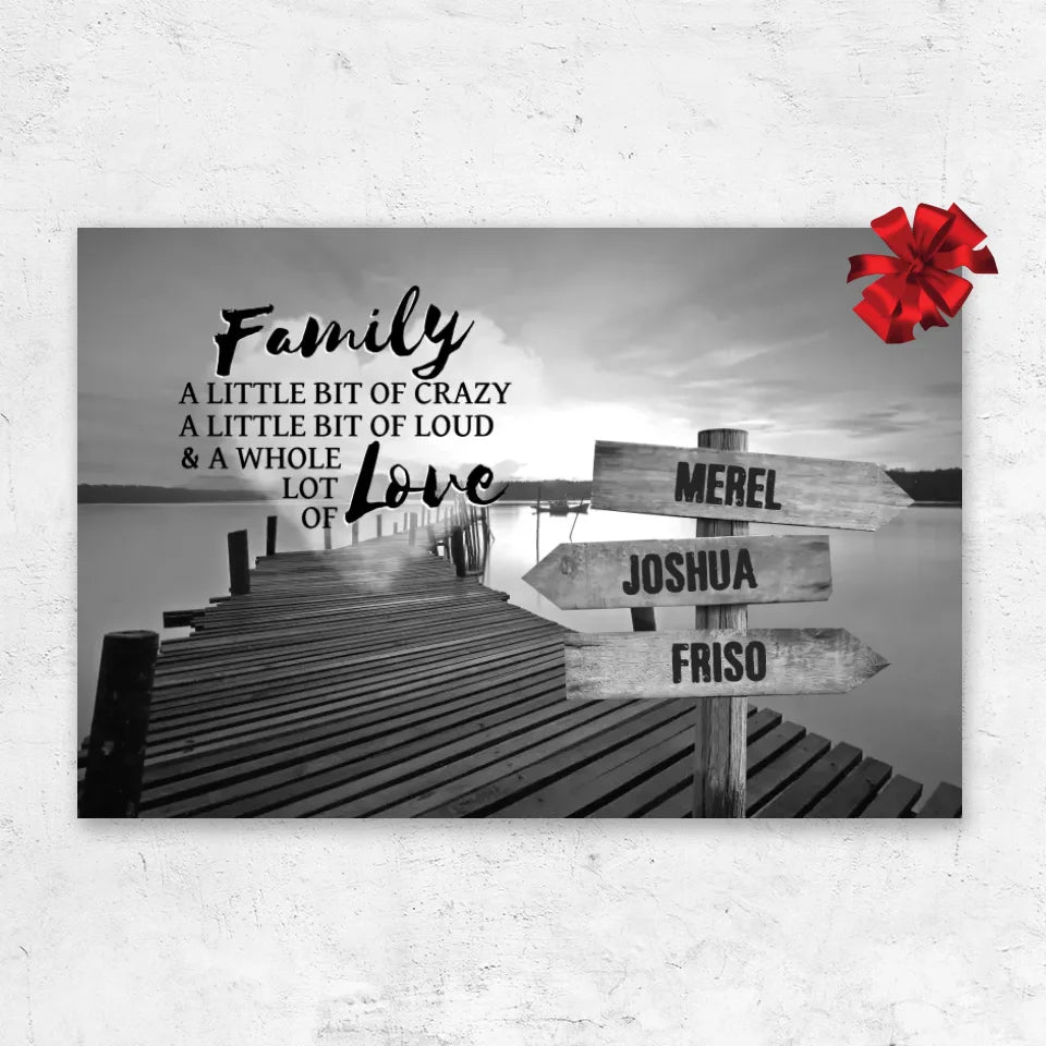 Custom Familie Namen Canvas Love