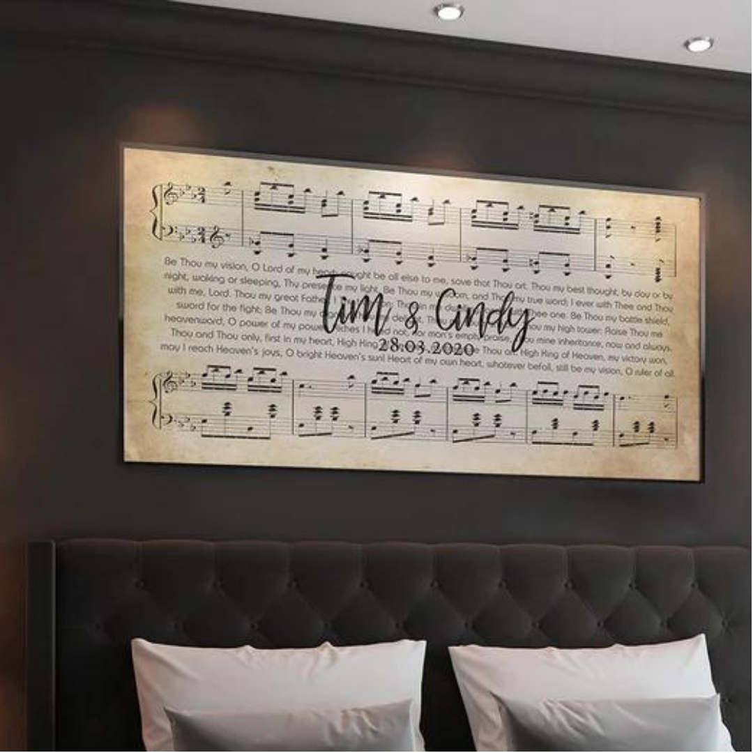 Custom Lyrics Canvas Horizontal